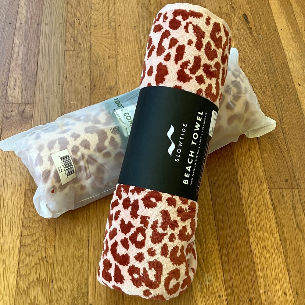 Set of 2 Slowtide Leopard Print Beach Towels
